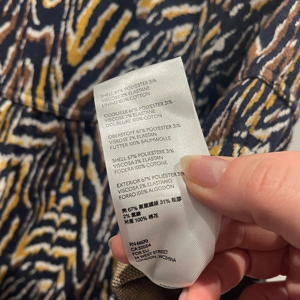 Anthro Navy Jaime Zebra Print Peplum Top - image 6